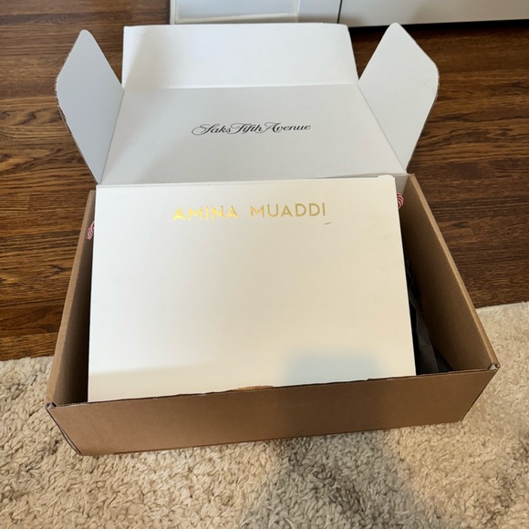 AMINA MUADDI URSINA PUMP 105 WHITE NAPA - Picture 7 of 11